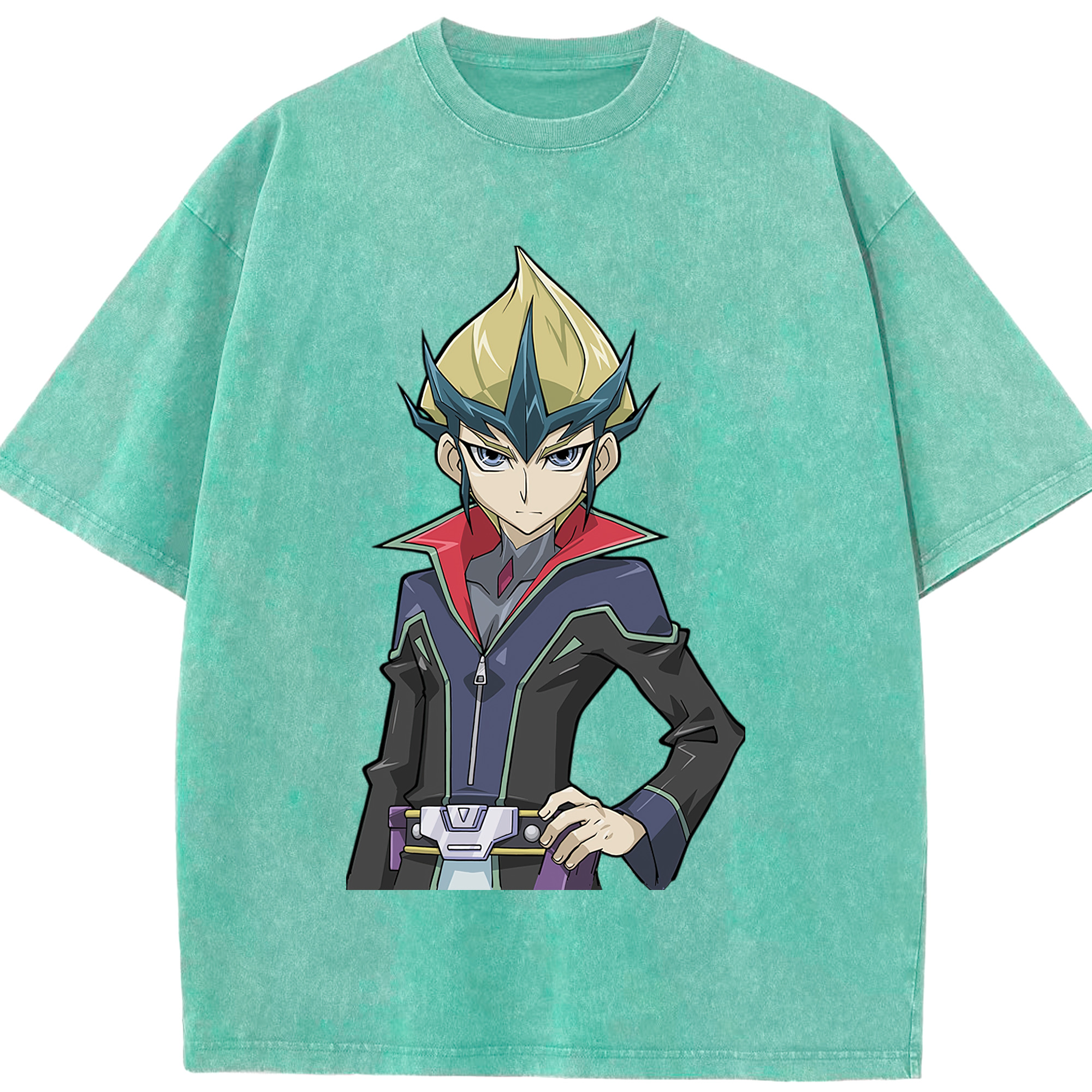 （画像用） 遊☆戯☆王 Yu-Gi-Oh! 綿100% ヴィンテージ風 半袖Tシャツ（フロントプリント）